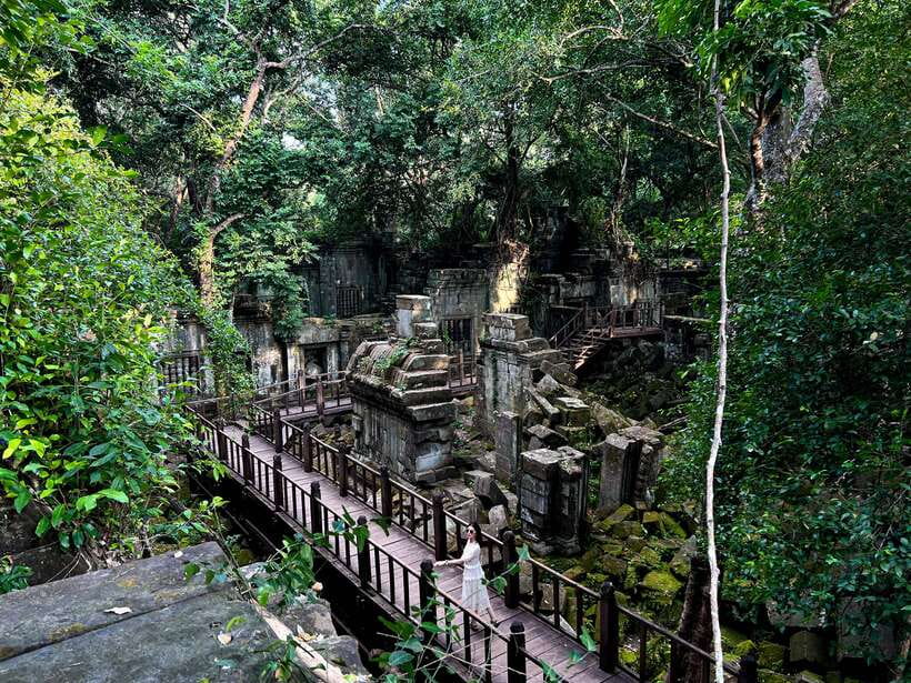 Banteay Srei, Beng Mealea and Kulen Mountain with Picnic - Beng Mealea: A Temple Overrun by Nature