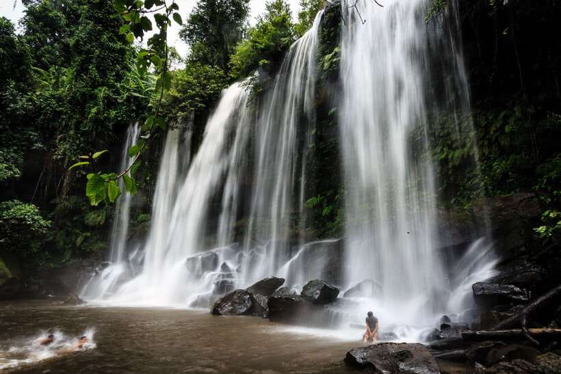 Phnom Kulen Waterfall & the Sacred 1000 Lingas (with Lunch) - The morning van ride from Siem Reap to Kulen National Park (plus breakfast)
