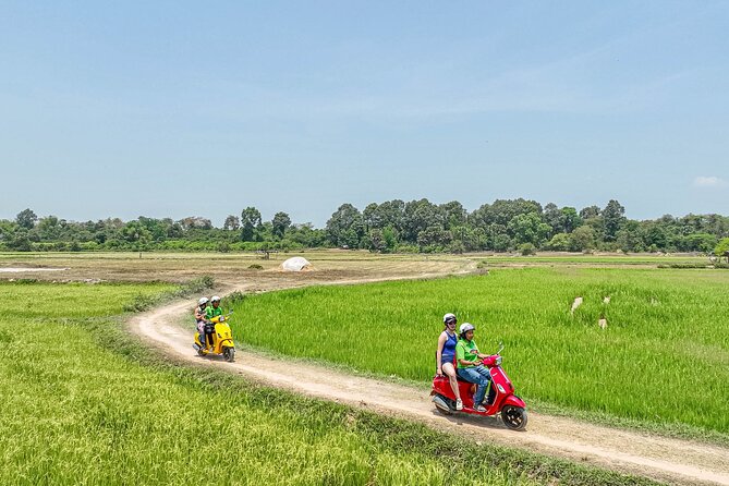 Siem Reap: Countryside Vespa Tour / Tuk Tuk Available - First hour: Buddhist temple learning that keeps it human