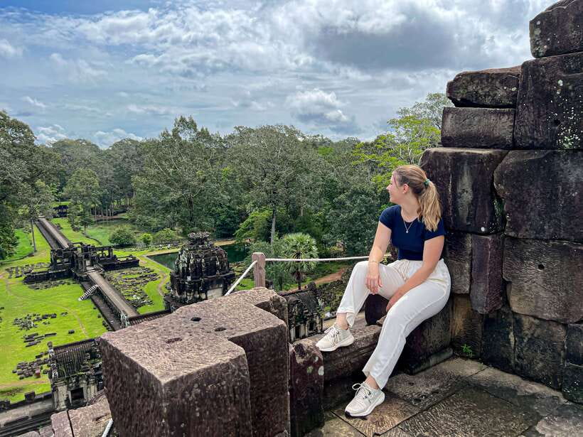 Siem Reap: Full Day Angkor Wat Temple Experience with Sunset - Royal terraces in Angkor Thom: Elephants, Phimeanakas, and Leper King