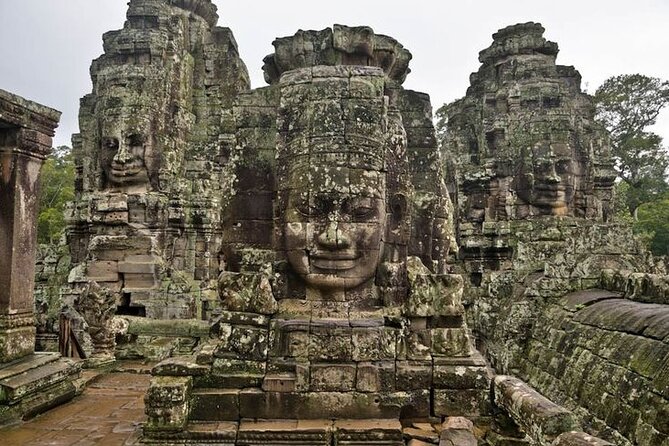 Siem Reap Tour: Angkor Wat Sunrise, Bayon, Ta Prohm, Banteay Srei - Bayon Temple and the Angkor Thom South Gate: Faces, Gods, and Demons